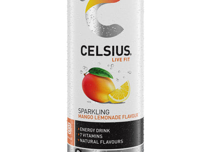 Celsius Sparkling mango lemonade flavour