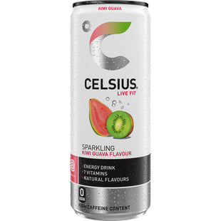 Celsius Sparkling kiwi guava flavour