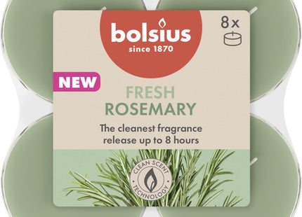 Bolsius Maxilichten 8u true scents rozemarijn