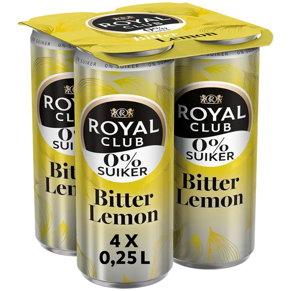 Royal Club Bitter lemon 0% suiker 4-pack
