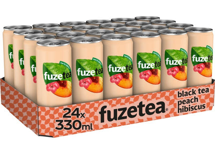 Fuze Tea Black tea peach hibiscus 24-pack