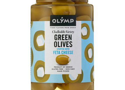 Olymp Groene olijven met feta kaas