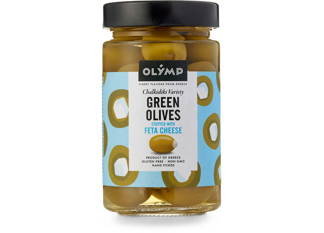 Olymp Groene olijven met feta kaas