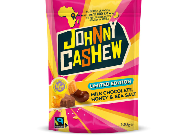 Johnny Cashew Chocolate honey sea salt limited edition