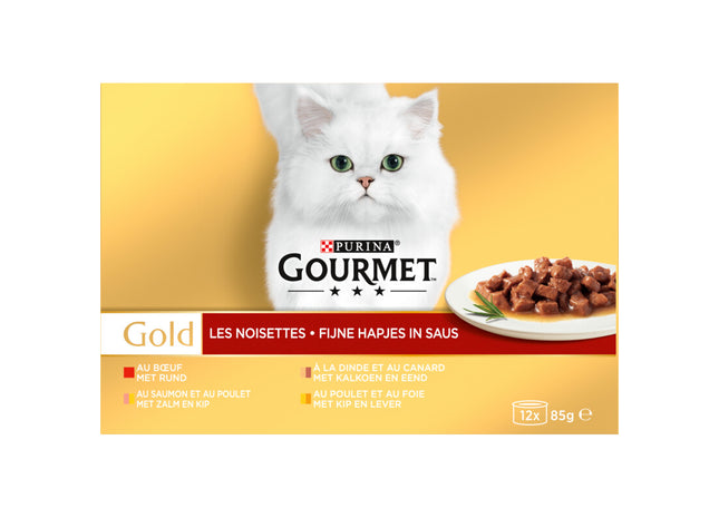Gourmet Gold feine Snacks mit Rinder-Puten-Lachs