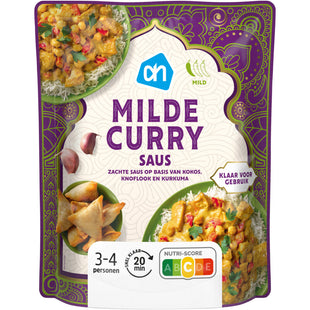 Milde curry saus