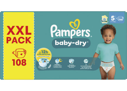 Pampers Baby-dry luiers XXL pack maat 5