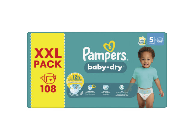 Pampers Baby-dry luiers XXL pack maat 5