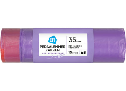 Pedaalemmerzakken trekband lavendel 35l