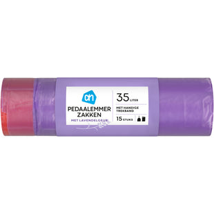 Pedaalemmerzakken trekband lavendel 35l