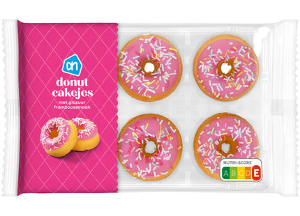 Donut cakejes met glazuur framboossmaak