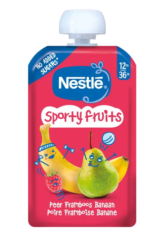 Nestlé Sporty fruit purée pouch 12m+