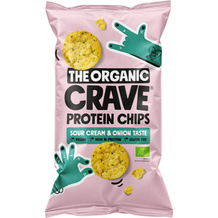 The Organic Crave Protein chips sour cream & onion
