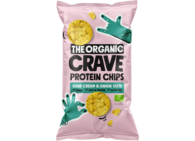 The Organic Crave Protein chips sour cream & onion