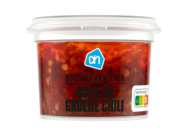 Woksmaakmaker rode en groene chili