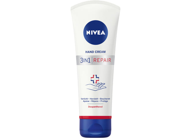 NIVEA 3in1 repair handcréme 24u hydratatie