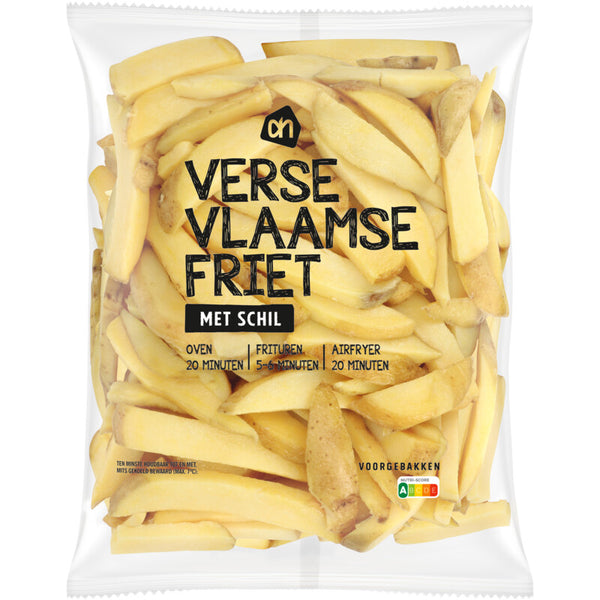 Verse Vlaamse friet met schil