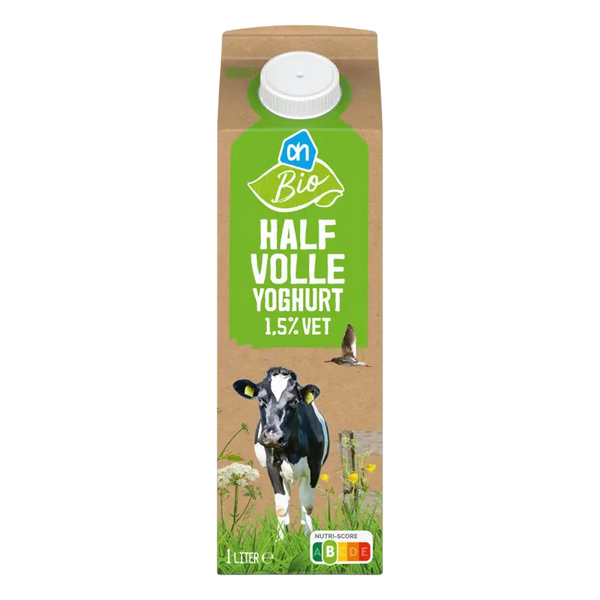 Biologischer teilentrahmter Joghurt