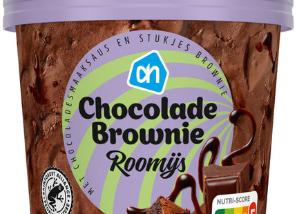 Chocolade brownie roomijs