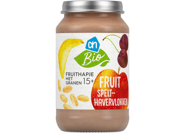 Biologisch Fruithapje met spelt en haver 15+