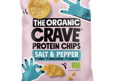 The Organic Crave Protein chips salt & pepper
