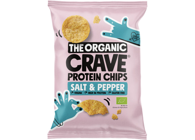 The Organic Crave Protein chips salt & pepper