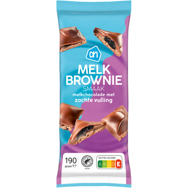 Reep melkchocolade brownie smaak