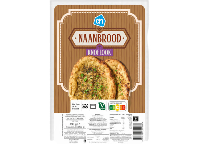 Naanbrood knoflook