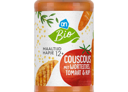 Biologisch Couscous met wortel tomaat kip 12m+