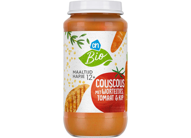 Bio-Couscous mit Karotten-Tomaten-Hähnchen 12 Monate+