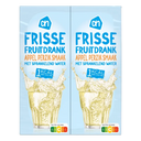Refreshing apple-peach fruit drink 1kcal