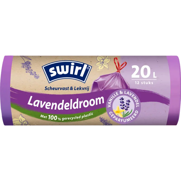 Swirl Pedaleimerbeutel Vanille-Lavendel 20 liter