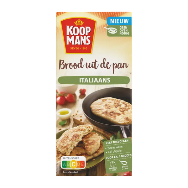 Koopmans Brood uit de pan Italiaans