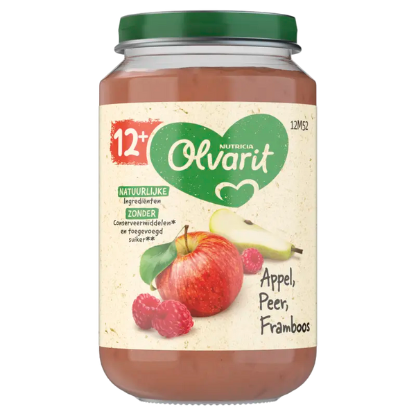 Olvarit Apfel Birne Himbeere 12m+