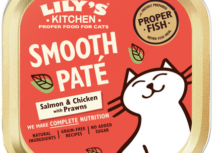 Lily's Kitchen Gladde paté met zalm & kip met garnalen