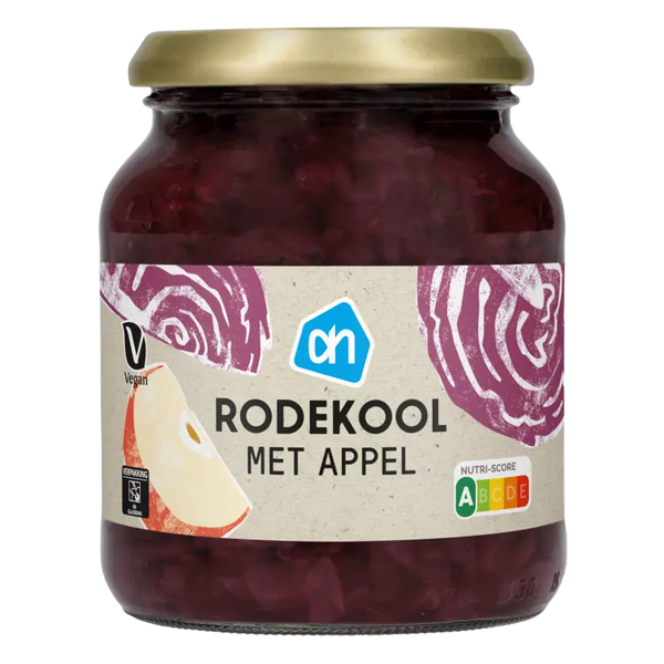 Red cabbage with apple