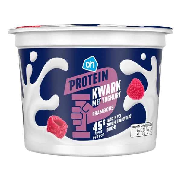 Protein kwark met yoghurt framboos