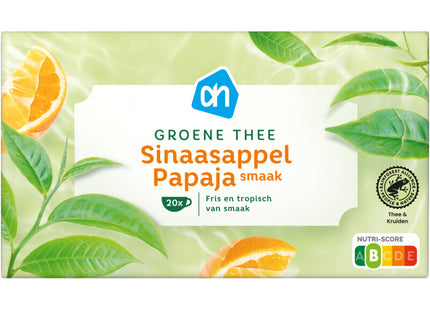 Groene thee sinaasappel & papaya