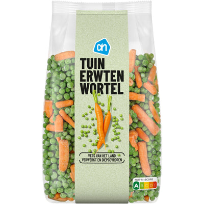 Tiefgekühlte Erbsen und Möhren