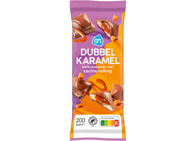 Reep melkchocolade dubbel karamel