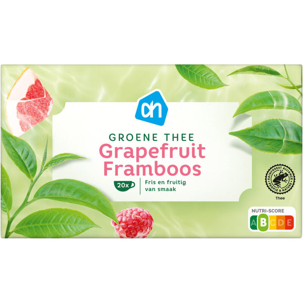 Groene thee grapefruit framboos