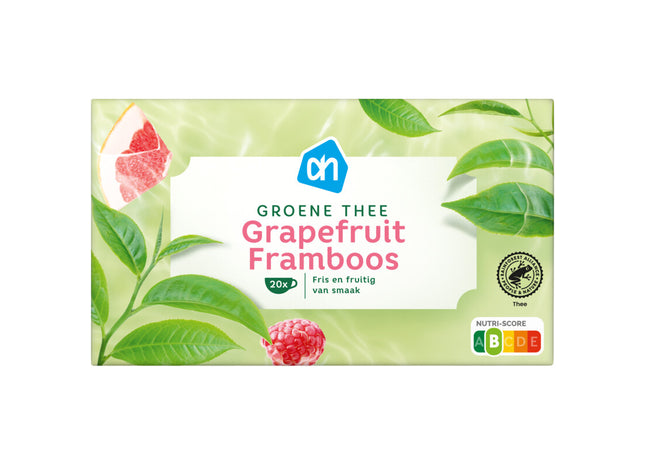 Groene thee grapefruit framboos