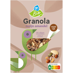 Biologisch Granola rozijn amandel