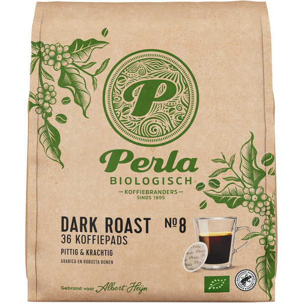 Perla Biologisch Dunkel geröstete Kaffeepads