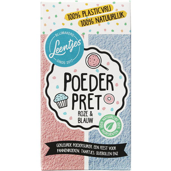 Leentjes Poeder pret roze & blauw