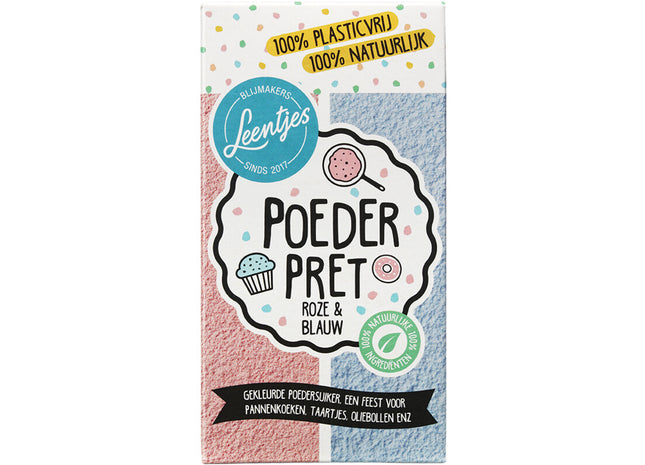 Leentjes Powder Fun Pink &amp; Blau