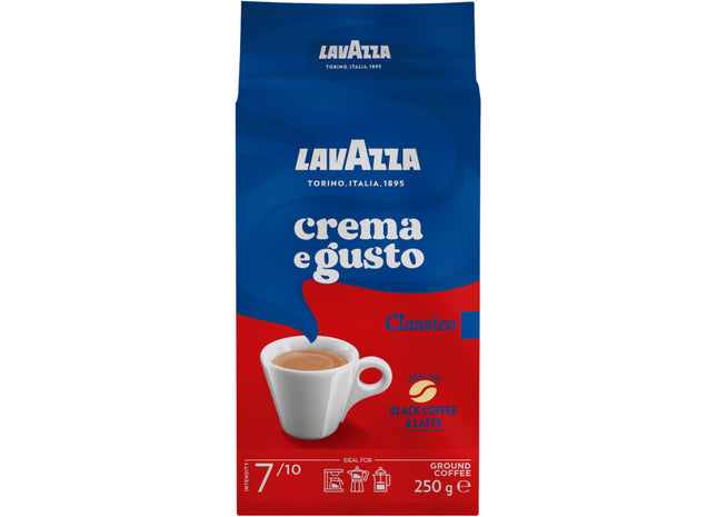 Lavazza Crema e gusto classico gemalen koffie