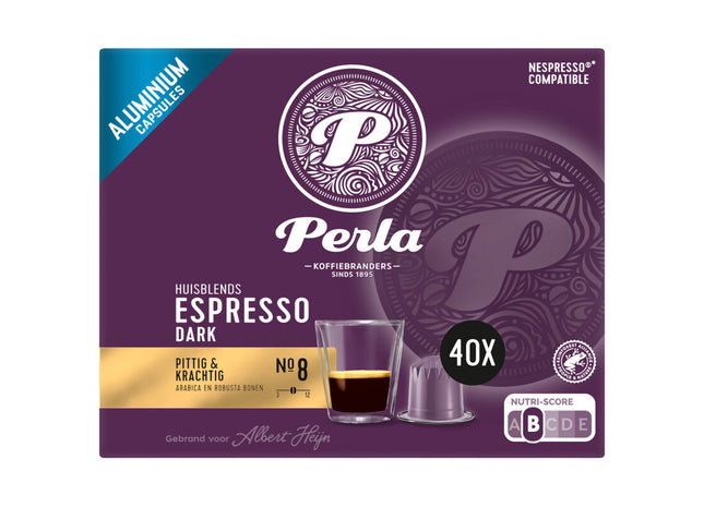 Perla Huisblends Espresso dark capsules