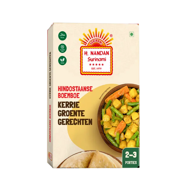H. Nandan hindustanische Boemboe Curry-Gemüse