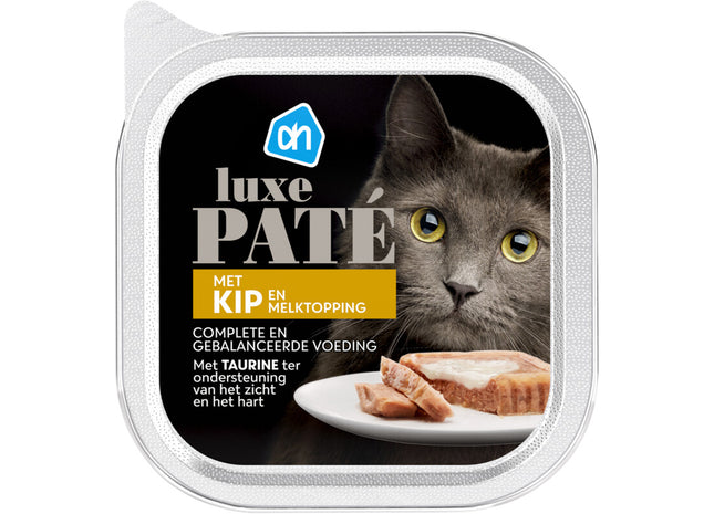 Luxe paté met kip en melktopping